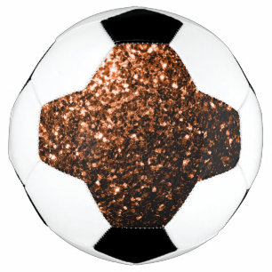 Bola De Futebol Escuridão da brilha do bronze brilha