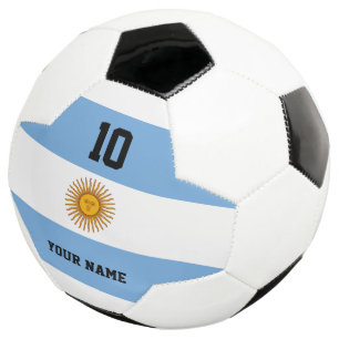 Bola De Futebol Esfera de futebol com bandeira argentina com nome
