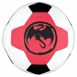 Bola De Futebol Esfera de futebol de coral Black Dragon