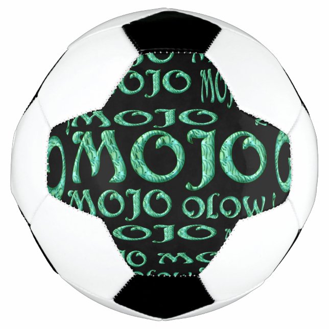 Bola De Futebol Esfera de futebol negro do Mojo (Frente)