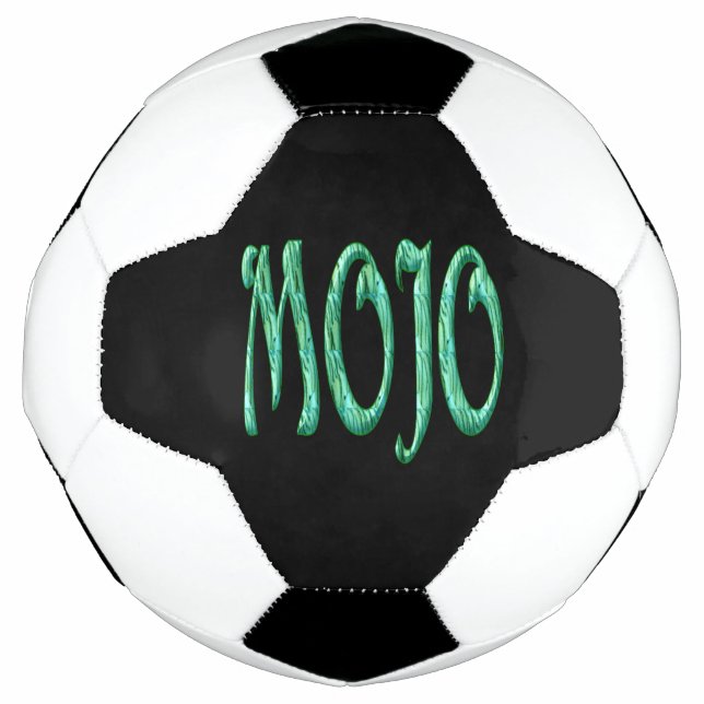 Bola De Futebol Esfera de futebol negro do Mojo (Frente)