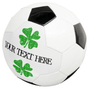 Bola De Futebol Esfera de futebol personalizada com trevo verde
