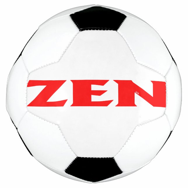 Bola De Futebol Esfera vermelha de futebol Zen (Frente)