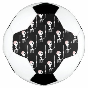 Bola De Futebol Esqueleto de Halloween com espada