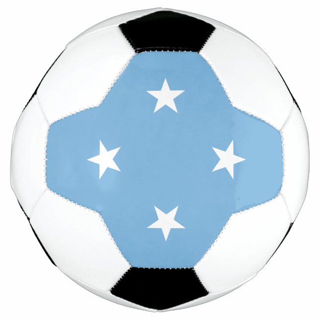 Bola De Futebol Estados Federados da Bandeira da Micronésia (Frente)