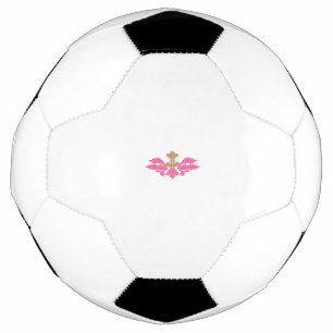 Bola De Futebol Estilo Decorativo, Rosa Quente, Latão Antiquado