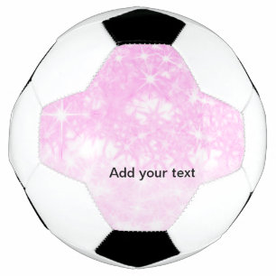 Bola De Futebol Estrelas simples de brilho roxo adicione seu texto