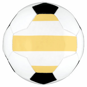 Bola De Futebol Estrias Verticais Amarelas E Brancas