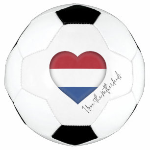 Bola De Futebol Eu Amo O Coração Das Cores De Bandeiras Holandesas