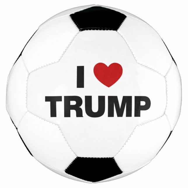 Bola De Futebol Eu Amo Trump (Frente)