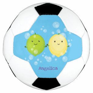 Bola De Futebol Exemplo de desenho animado de limão de limão fel