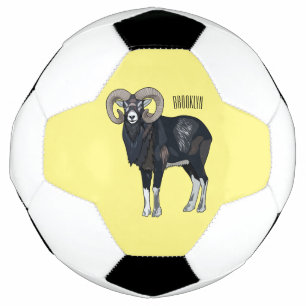 Bola De Futebol Exemplo de desenho animado de ovelhas Mouflon