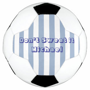 Bola de Futebol - Faixa Azul e Bola Branca