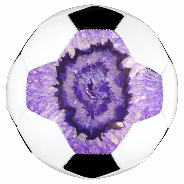 Bola De Futebol Falln Purple Agate Geode (Frente)