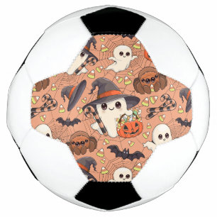 Bola De Futebol Fantasma de Halloween Fofo no Estilo Kawaii