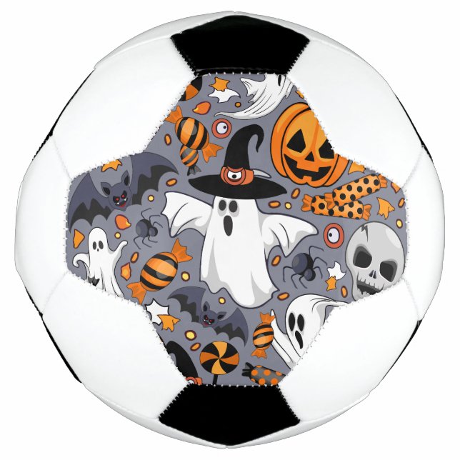 Bola De Futebol Fantasmas Spooky e Monstros Cute Assustadores (Frente)