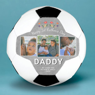 Bola De Futebol Feliz 1º Dia dos Pais Papai Lembrança 3 Foto
