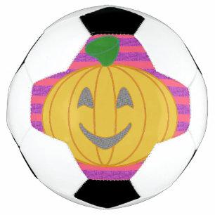 Bola De Futebol Feliz Abóbora Laranja Grande Moderna Halloween