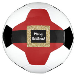 Bola De Futebol Feliz Cinturão de Papais noeis de Natal