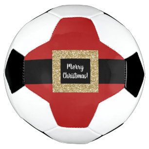 Bola De Futebol Feliz Cinturão de Papais noeis de Natal