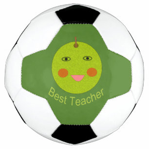 Bola de futebol feliz de Apple do melhor professor