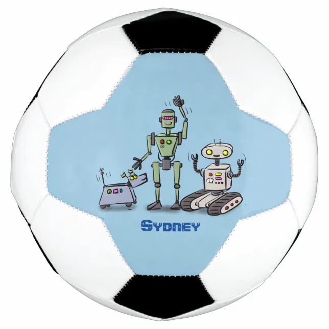 Bola De Futebol Figura de desenho animado roxo de mirtilos felizes