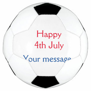 Bola De Futebol Feliz dia 4 de julho da independência adicione o n