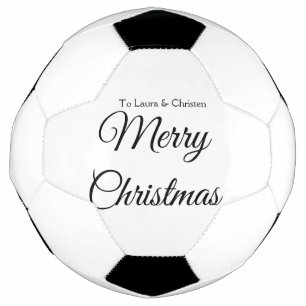 Bola De Futebol Feliz Natal adicionar nome texto presente personal