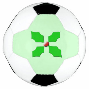 Bola De Futebol Feliz Natal Holly Soccer Ball