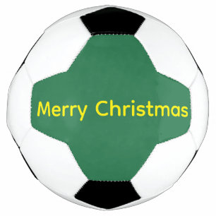 Bola De Futebol Feliz Natal Verde