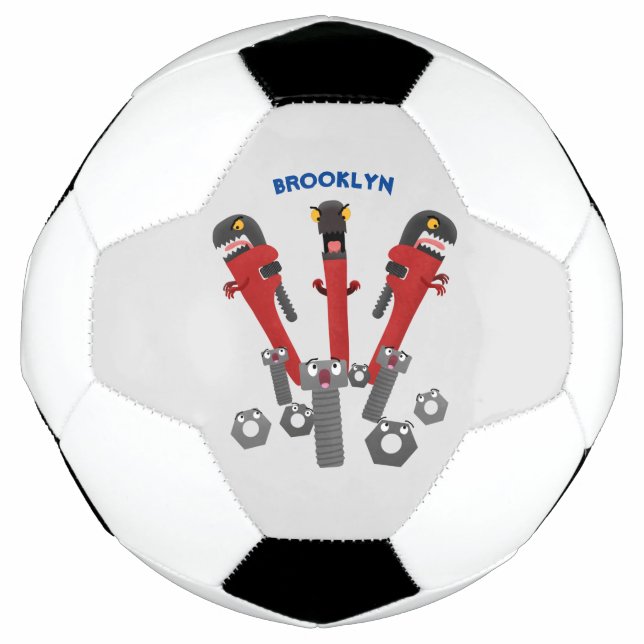 Bola De Futebol Ferramentas engraçadas de monstro de wrench (Frente)
