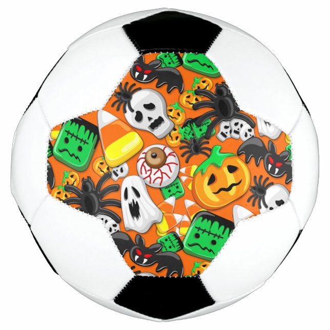 Bola De Futebol Festa de Candies do Halloween Spooky (Frente)