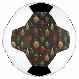 Bola De Futebol Festive Damask 