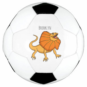 Bola De Futebol Figura de desenho animado de lagarto-de-pescoço-fr
