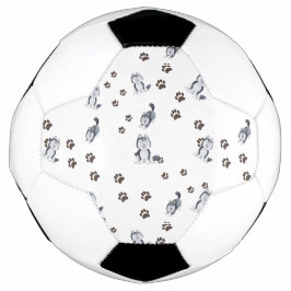 Bola De Futebol Filhote de Husky Siberiano Cachorro Pet Impressões