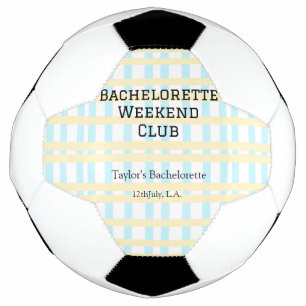 BOLA DE FUTEBOL FIM DE SEMANA RETRÔ PARA NOIVAS CLUB AZUL AMARELO 