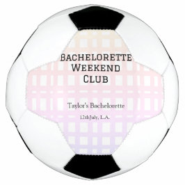 BOLA DE FUTEBOL FIM DE SEMANA RETRÔ PARA NOIVAS CLUB PINK LARANJA