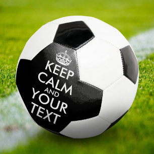 Bola De Futebol Fique calmo e continue - Crie o seu