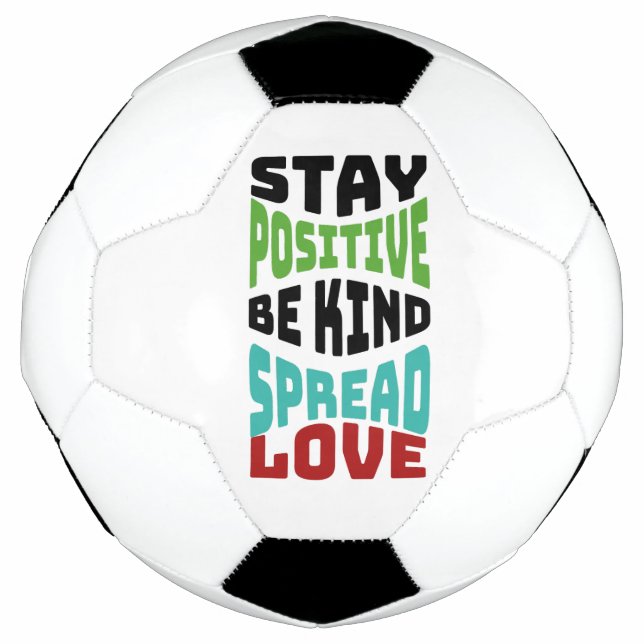 Bola De Futebol Fique Positivo (Frente)