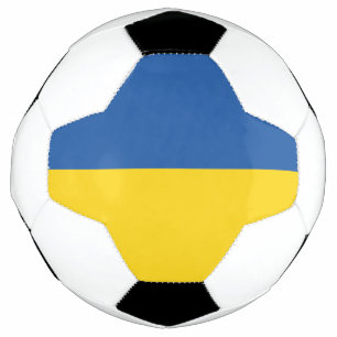 Bola De Futebol Flag of Ukraine Button