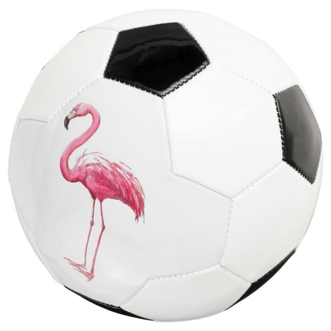 Bola De Futebol Flamingo Rosa (Três quartos)