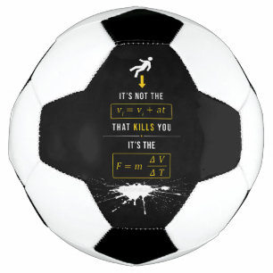 Bola De Futebol Flecha ousada da piada de física de alto contraste