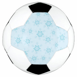 Bola De Futebol Flocos de neve, Azul de gelo, Flocos de neve gelad