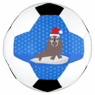 Bola De Futebol Flocos de neve e de marrã-natalina