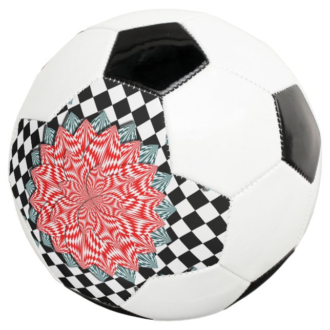Bola De Futebol Flor digital por Kenneth Yoncich (Três quartos)