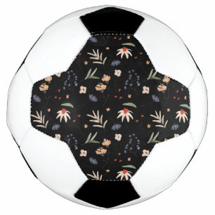 Bola De Futebol Flores aquáticas simples 1