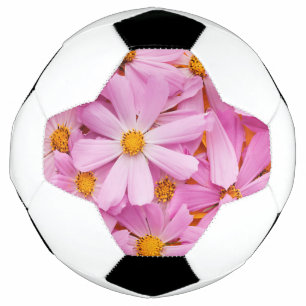 Bola De Futebol Flores Cor-de-Rosa