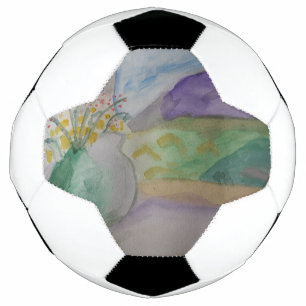 Bola De Futebol Flores Na Janela