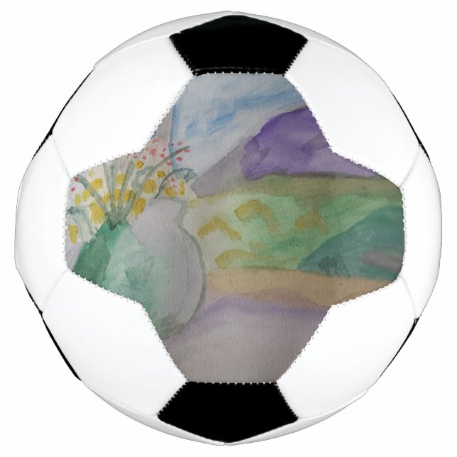 Bola De Futebol Flores Na Janela (Frente)
