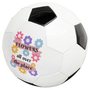 Bola De Futebol Flores por todo o lugar